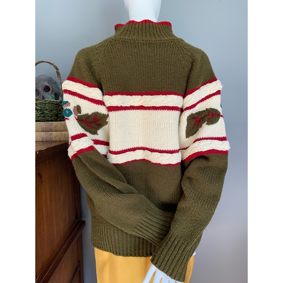 Vintage Ivy : leaf detail sweater - Picture 5 of 9